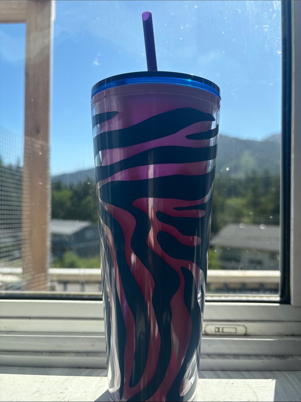 Starbucks zebra tumbler